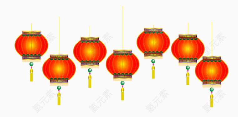 一组灯笼素材图