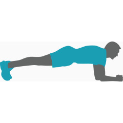 做俯卧撑的男子素材