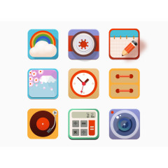 手机图标素材模版