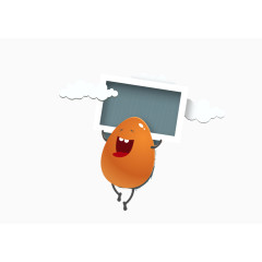 复活节卡通鸡蛋矢量素材