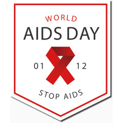 世界艾滋病日标签