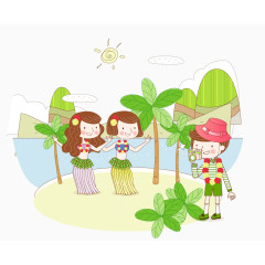 旅行主题梦幻儿童画