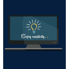 科技类商务台式机