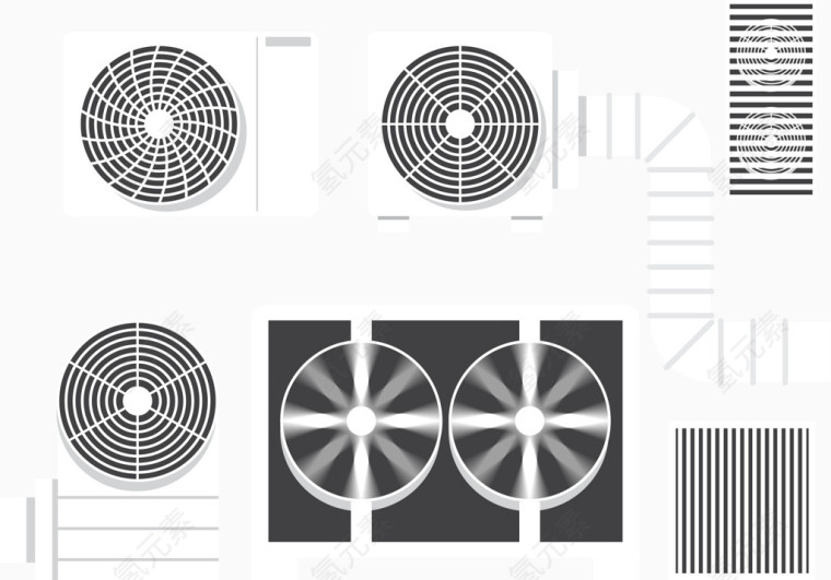 矢量图大空调