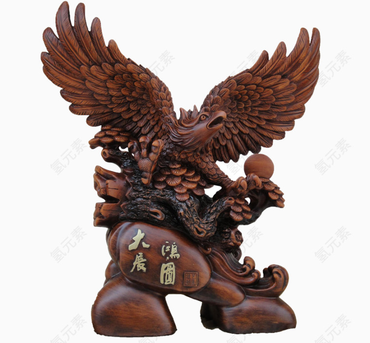 大展宏图鹰摆件