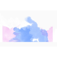 水彩颜料块色彩蔓延