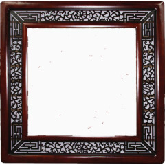 实木雕花边框