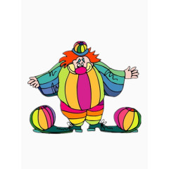 彩色的小丑