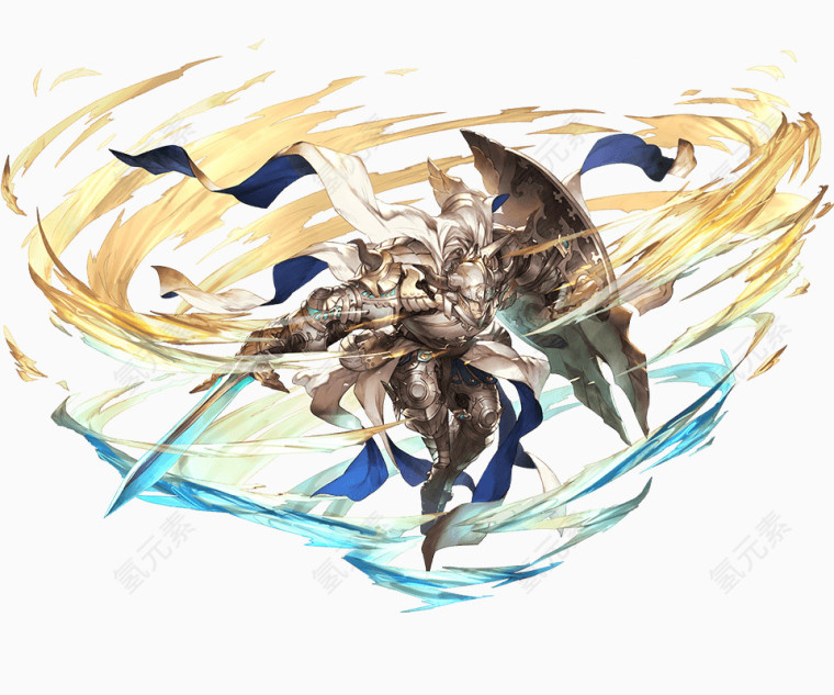 盾士放技能