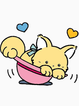 睡在盆里的猫咪