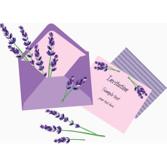 薰衣草邀请函