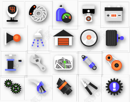 矢量工具生活用具图标