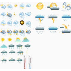天气插件图标矢量