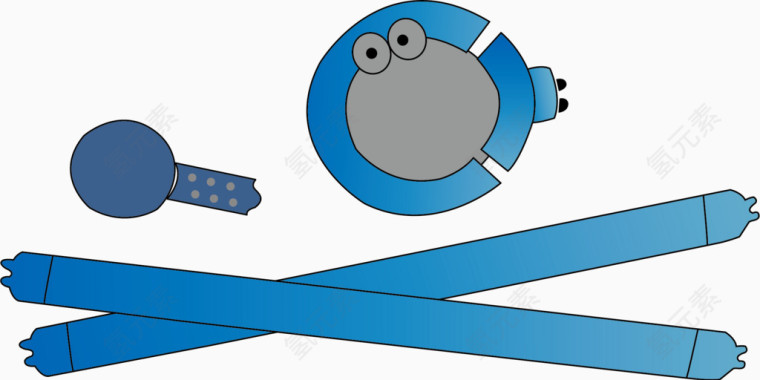 敲鼓锤png矢量素材