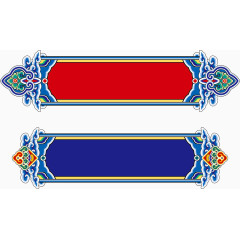 中式牌匾花纹图案