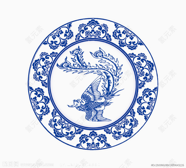 青花瓷 蓝色 装饰 艺术