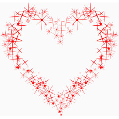 潮流心形矢量图