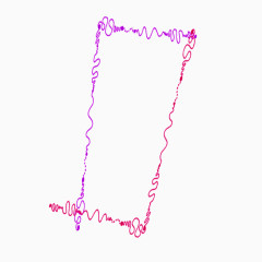 双色框架粉笔图案