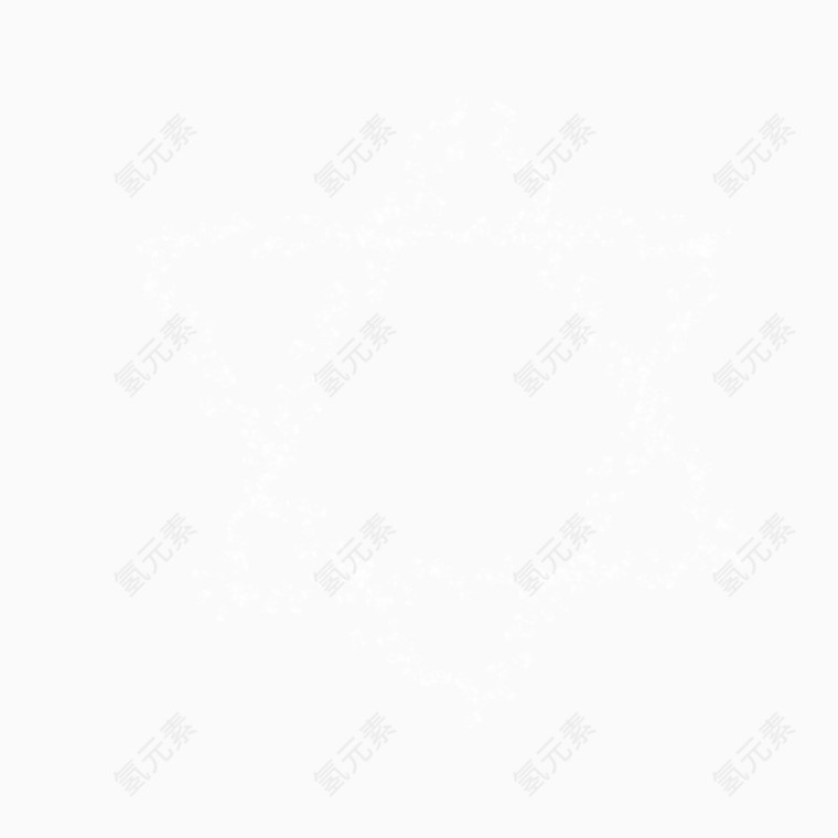 六角星光点效果图案