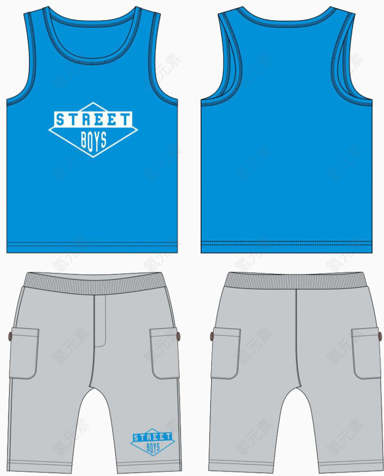 服装童装款式图