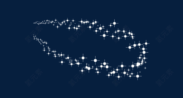 飞舞点点星光闪烁浪漫唯美