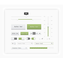 UI工具进度条PSD矢量素材