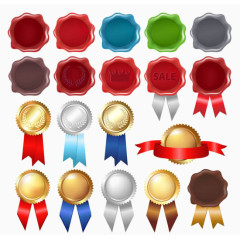 有质感的荣誉勋章元素