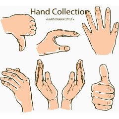 手绘手势姿势