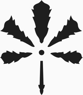 角花底纹花型对称平面图形