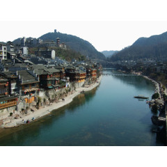 凤凰古城的长廊