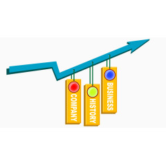 上升箭头免抠素材