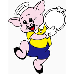 卡通矢量小猪包装PNG图