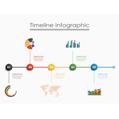 时尚商务时间轴设计