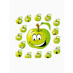 卡通的苹果表情包
