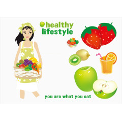 提着水果篮子的女孩