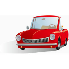 红色精致小汽车
