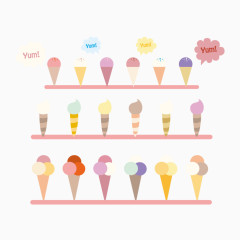 矢量冰淇淋素材