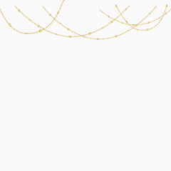 悬挂式黄金珠帘素材