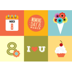 3月8日妇女节素材