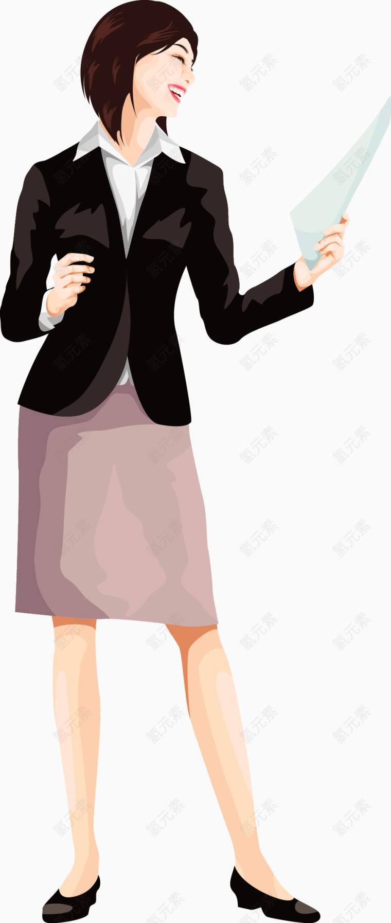 矢量职场女性素材