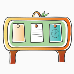 黑板上的宣传单