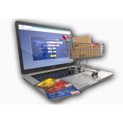 电脑上的购物车