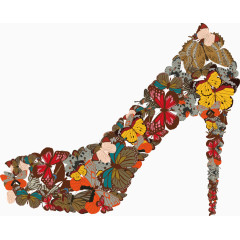 创意手绘鞋子素材