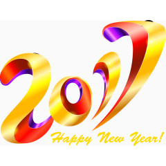矢量2017新年快乐