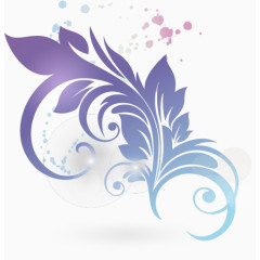 紫色简洁花纹
