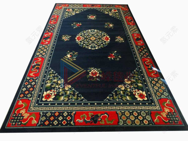 免扣现代化居家欧式花纹毛地毯