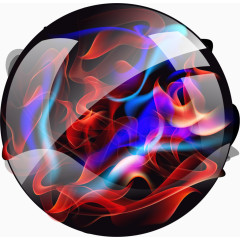 矢量手绘彩色圆球