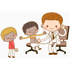 矢量医生就诊素材