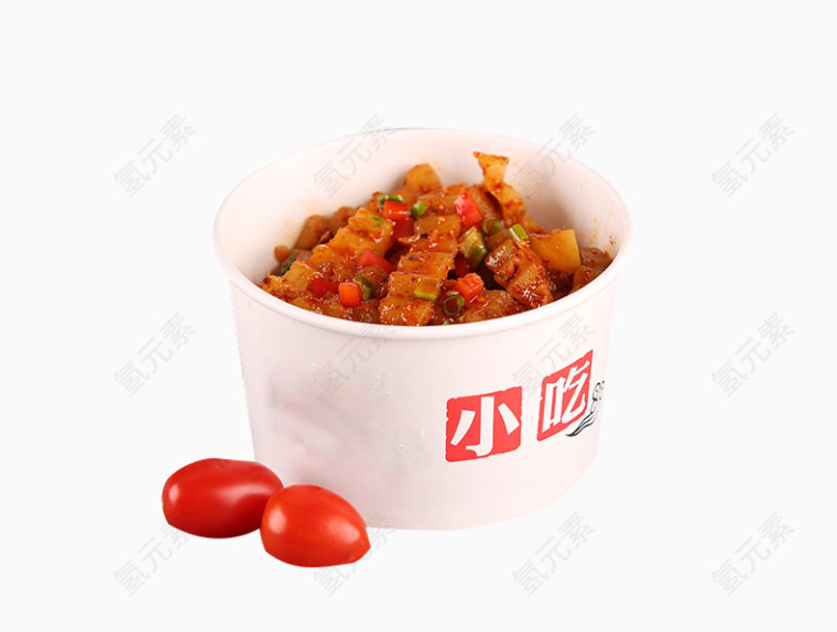 小吃包装盒素材