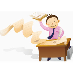 矢量卡通商务元素